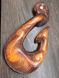 Carved Kaori Wood Plaque New Zealand